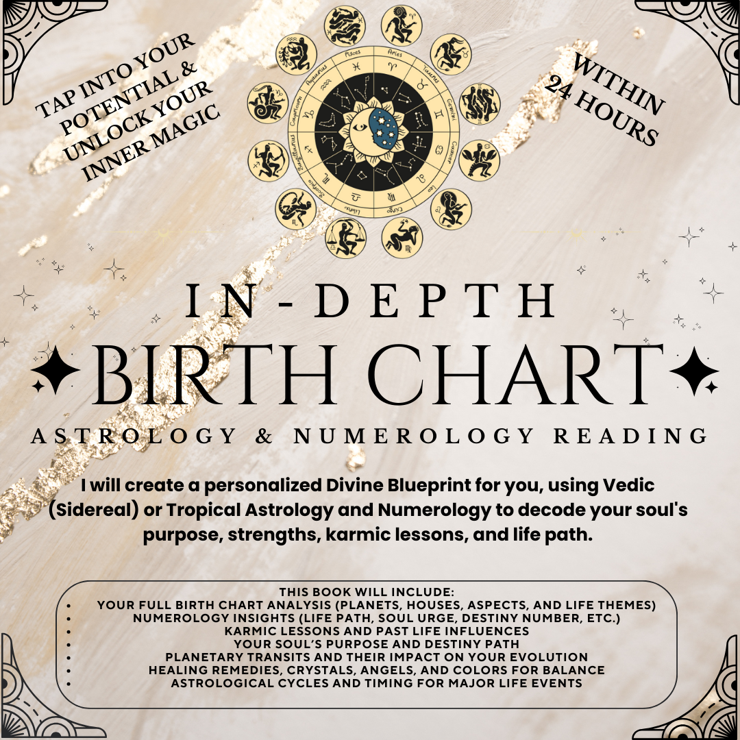 YOUR PERSONAL IN-DEPTH BIRTH CHART READING