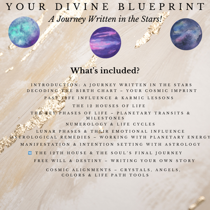 YOUR PERSONAL IN-DEPTH BIRTH CHART READING