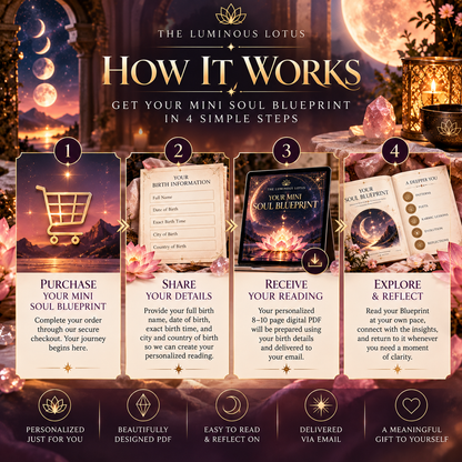 Mini Soul Blueprint | Discover Your Soul's Patterns, Purpose & Potential