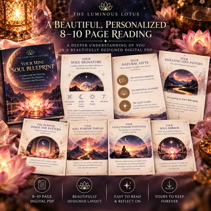 Mini Soul Blueprint | Discover Your Soul's Patterns, Purpose & Potential